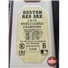 Image 4 : "Framed & Matted Photo : BOSTON RED SOX : 1918 World Series Champions (COA : The Highland Mint) (Lim