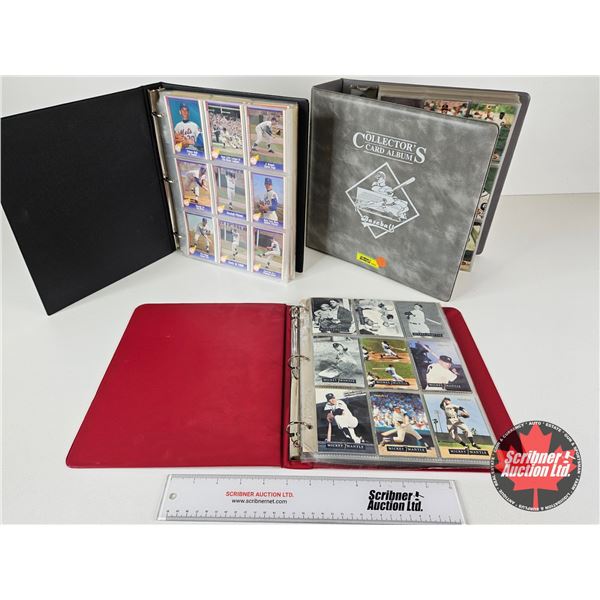 1980's-1990's Baseball Cards (3 Binders : 700+) : Incl. - Sammy Sosa - Nolan Ryan - Mickey Mantle - 