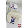 Image 3 : Oilers Collector Group : Incl. - (3) Baseball Hats - (2) Pillbox Hats - Window Film