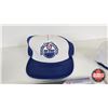 Image 4 : Oilers Collector Group : Incl. - (3) Baseball Hats - (2) Pillbox Hats - Window Film