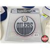 Image 5 : Oilers Collector Group : Incl. - (3) Baseball Hats - (2) Pillbox Hats - Window Film