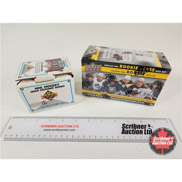1991-92 Upper Deck NHL Hockey High Number Series & 2008-09 Upper Deck Rookie Box Set
