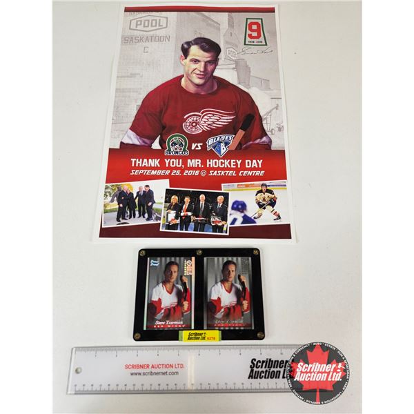 Red Wings Collector Combo: NHL Red Wings Hockey Cards in Multi-Card Screwdown Case & Gordie Howe 201