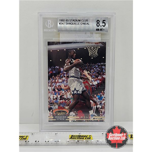 1992-93 Stadium Club #247 Shaquille O'Neal : Magic (Certified Beckett)