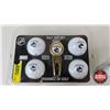 Image 2 : Golf Gift Combo : Vancouver Canucks & (3) Edmonton Oilers Golf Balls