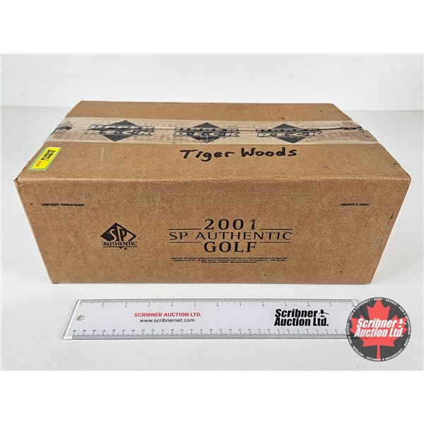 CASE LOT : 2001 Upper Deck SP Authentic Golf Trading Cards (12/24ct Boxes in Case) (Unopened)