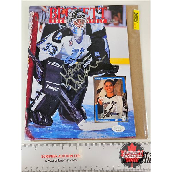 Autographed 1992 Hockey Magazine : Manon Rheaume - Tampa Bay Lightning (Certified JSA)