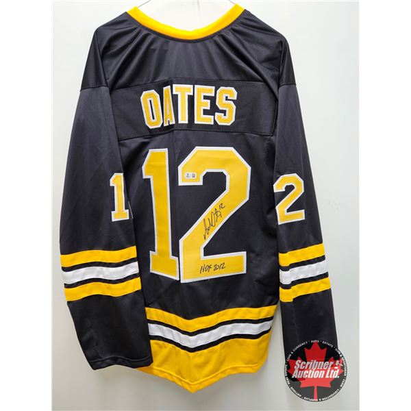 Autographed NHL Jersey : Adam Oates - Boston Bruins (Size XL) (Certified Beckett)
