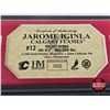 Image 4 : "Framed & Matted Photo : JAROME IGINLA : Calgary Flames : RIGHT WING  (COA : The Highland Mint) (Lim