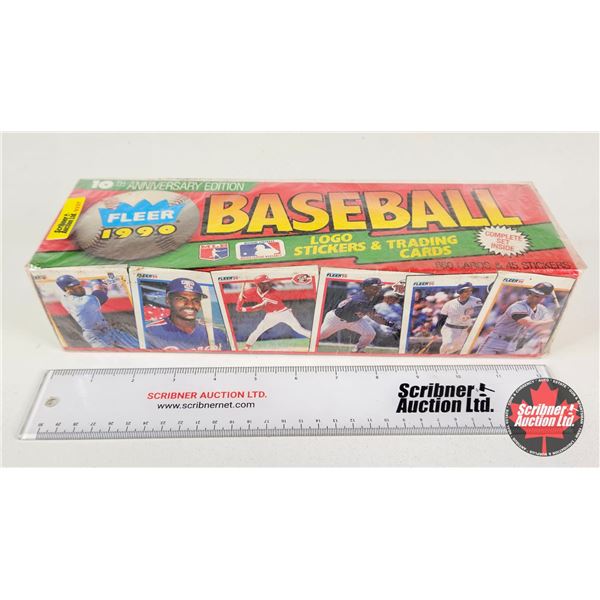 1990 Fleer Baseball Logo Stickers & Trading Cards (Unopened)