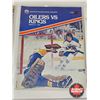 Image 3 : Edmonton Oilers Official Hockey Program Magazines (3) :  - Oilers vs Red Wings 1981 - Oilers vs King