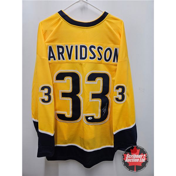 Autographed Hockey Jersey : Viktor Arvidsson (Size XL) (Certified JSA)