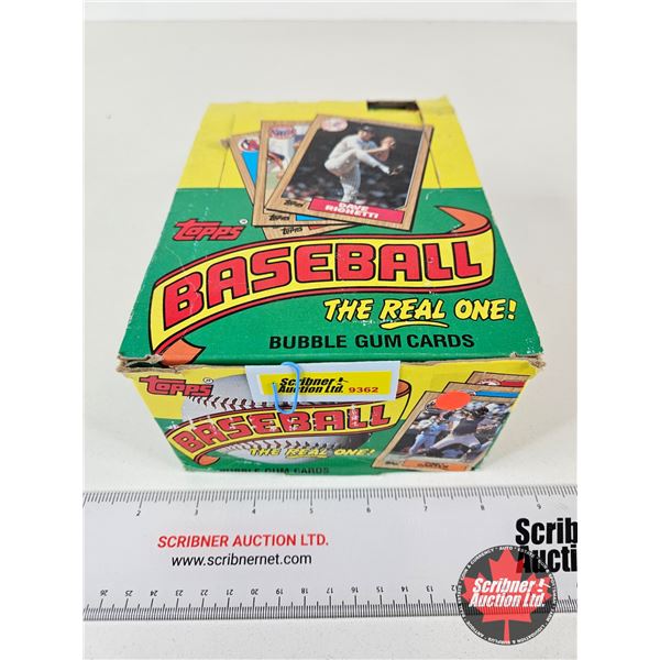 1987 Topps Baseball Bubble Gum Cards (Display Box Lot with Contents / Individual Pkgs Unopened)
