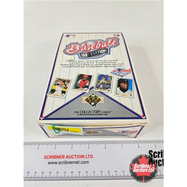1991 Edition Upper Deck Baseball Cards Incl. 4 "Heroes of Baseball" Special Cards (Display Box Lot w