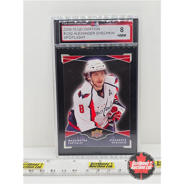 2009-10 UD Ovation #OS2 Alexander Ovechkin Spotlight : Capitals (Certified KSA 8 NMM)