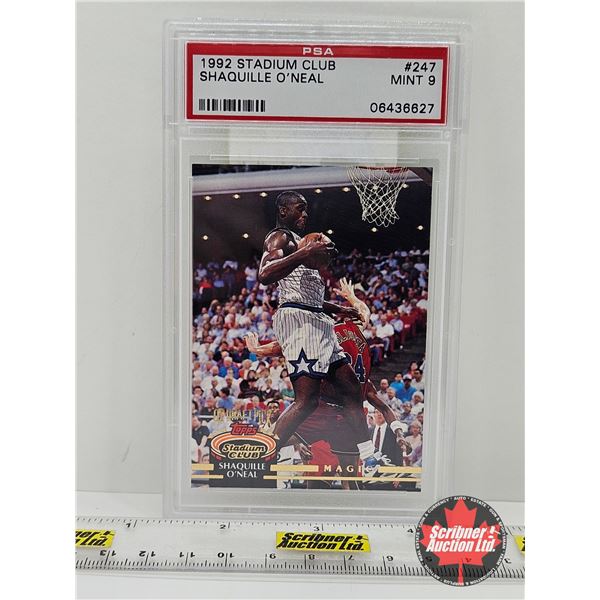 1992 Stadium Club #247 Shaquille O'Neal : Magic (Certified PSA MINT 9)