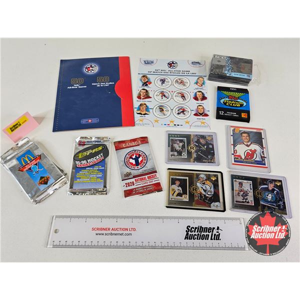 Hockey Collector's Group : -1991 Topps Stadium Club  - 1991 Upper Deck McDonalds All-Stars Packs (4)