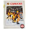 Image 2 : Autographed 1981 Vancouver Canucks Hockey Magazine Program : Canucks vs Oilers & 1981 Vancouver Canu