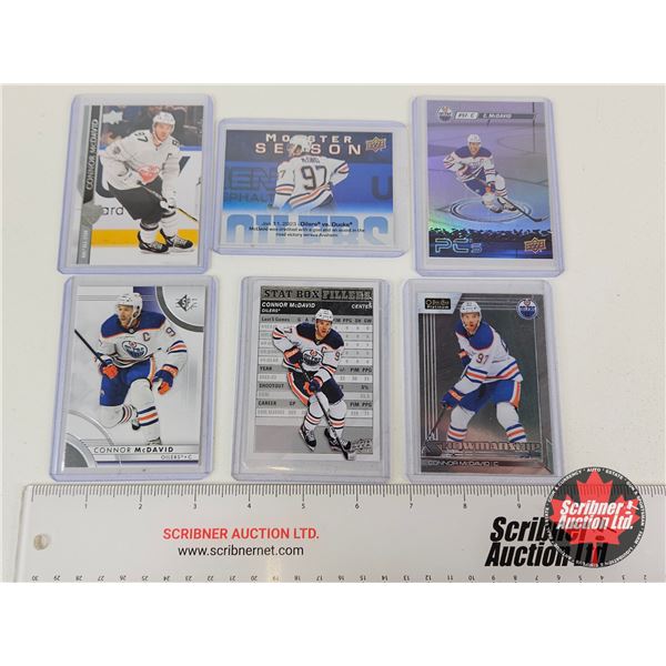 Hockey Cards (6) : Connor McDavid - Oilers (In Card Sleeve)
