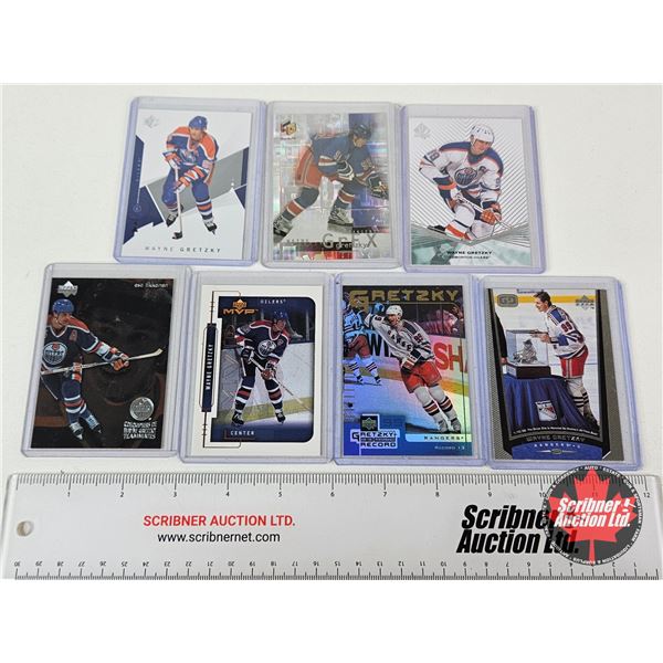 Hockey Cards (7) : Wayne Gretzky - Edmonton Oilers (In Card Sleeves)