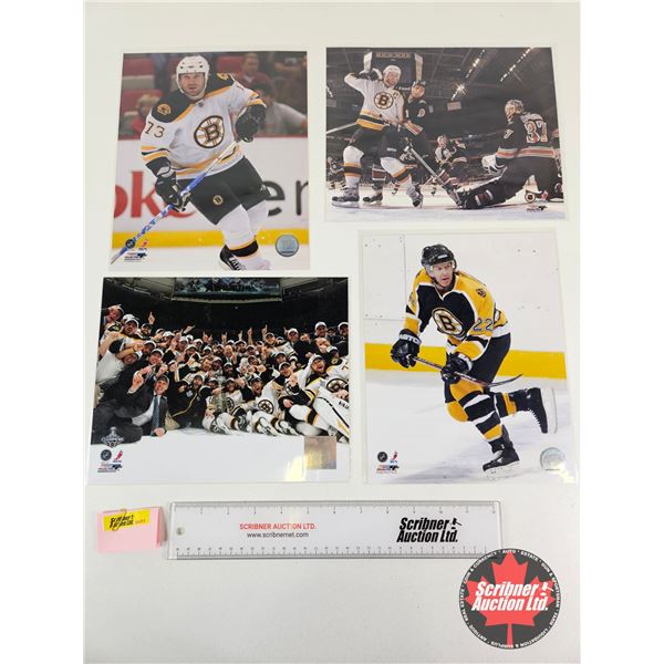Hockey 8x10 Photos (4) : Boston Bruins - Joe Thornton - Michael Ryder (Certified NHL) - Brian Leetch