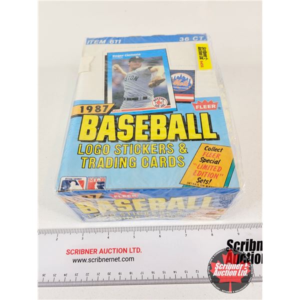 1987 Fleer Baseball Logo Stickers & Trading Cards (Unopened)