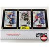 Image 1 : NHL Hockey Cards (3) : Wayne Gretzky - Oilers/Kings/Rangers : in Multi-Card Screwdown Case
