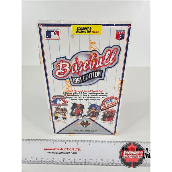 1991 Edition Upper Deck Baseball Cards (Unopened)