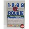 Image 3 : 1989 Score NFL Deion Sanders Rookie Card (In Hardshell Case)
