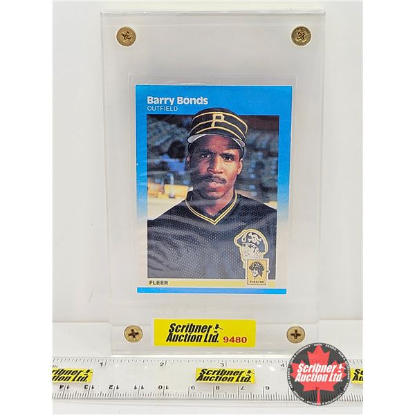 1987 Fleer MLB Barry Bonds Card (In Hardshell Case)