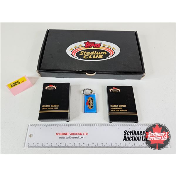 Topps Stadium Club Charter Member Limited Edition Box Set : - Commemorative Nolan Ryan Medallion - C