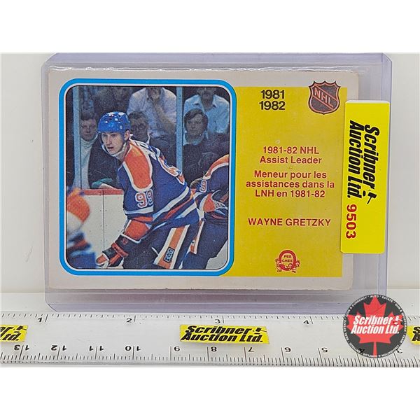 1982 O-Pee-Chee #240 NHL Assist Leader : Wayne Gretzky - Oilers (In Card Sleeve)