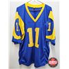 Image 5 : Autographed NFL Jersey : Jim Everett - Rams (Size XL) (Certified JSA)