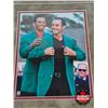 Image 2 : Framed & Matted Photo : Mike Weir 2003 Masters Victory Featuring Tiger Woods includes Titleist Golf 