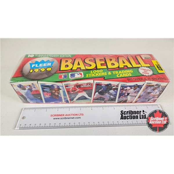 1990 Fleer Baseball Logo Stickers & Trading Cards (Unopened)