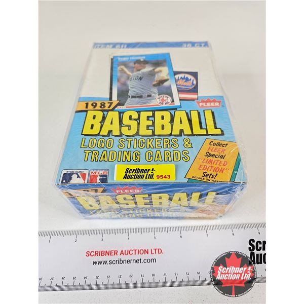 1987 Fleer Baseball Logo Stickers & Trading Cards (Unopened)