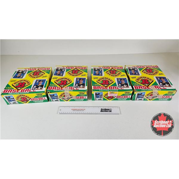 1989 MLB Baseball Picture Cards : Comeback Edition  (4 Display Boxes with Contents / Individual Pkgs
