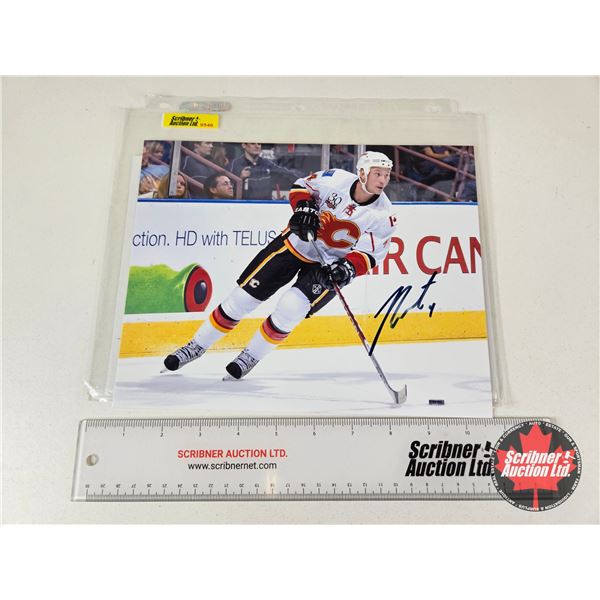 Autographed Hockey 8x10 Photo : Jay Bouwmeester - Calgary Flames (COA : Open Ice Sports Certified)