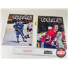 Image 1 : 1980 Hockey Magazine Programs (2) : GOAL - Bob Gainey Montreal Canadiens & Marc Tardif Quebec Nordiq