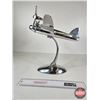 Image 10 : Desk Display Bomber Plane (Metal) (Measures : 12"H x 17"W x 12-1/2"L)