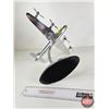 Image 12 : Desk Display Bomber Plane (Metal) (Measures : 12"H x 17"W x 12-1/2"L)