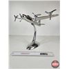 Image 1 : Desk Display Bomber Plane (Metal) (Measures : 12"H x 17"W x 12-1/2"L)