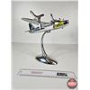 Image 4 : Desk Display Bomber Plane (Metal) (Measures : 12"H x 17"W x 12-1/2"L)
