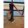 Image 1 : Antique Hand-Operated Water Pump : c/w Galvanized Bucket  (Pump Measures : 47-1/2"H)