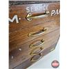 Image 12 : CCM Service Parts 5-Drawer Cabinet (Wood) (Originally From Gibson's Hardware Wainwright) (Measures :