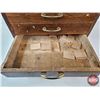 Image 6 : CCM Service Parts 5-Drawer Cabinet (Wood) (Originally From Gibson's Hardware Wainwright) (Measures :