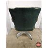 Image 4 : Leather Upholstered Vintage Office Chair (Measures : 35-1/2"H x 26"W x 27"D)