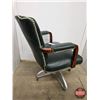 Image 5 : Leather Upholstered Vintage Office Chair (Measures : 35-1/2"H x 26"W x 27"D)