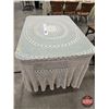 Image 3 : Oval Handmade Crochet Table Cover (Measures : 9' x 7')