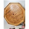 Image 3 : Crokinole Board & Carrom Multi-Game Board (Largest Measures 28-1/2"Hx 28-1/2"W)